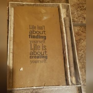 Inspirational Brown Journal with Pen Eco Earth Friendly Stationary